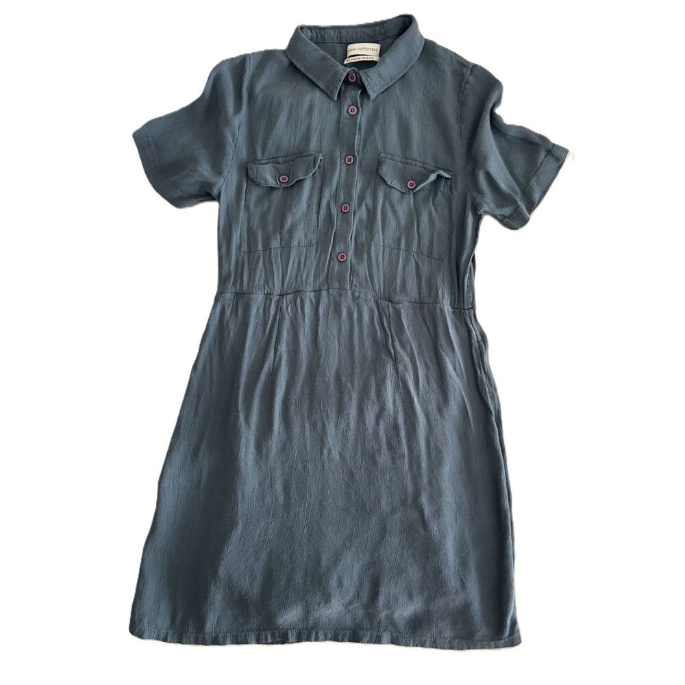 Urban Outfitters Women's Collared Dress in Blue Size S - Picture 2 of 4